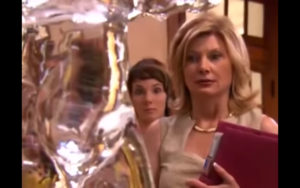 surprised at the ice sculpture