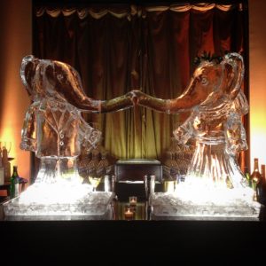 Babar and Celeste wedding ice luges