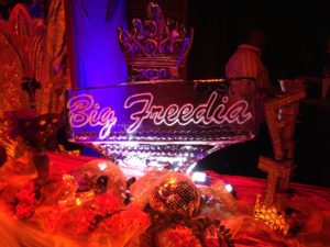 Big Freedia ice sculpture at the House of Blue New Orleans