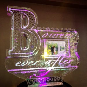 Bowen ever after wedding ice sculpture at the Sheraton New Orleans
