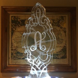 wedding ice sculpture
