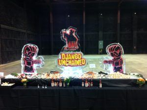 Django Unchained ice sculpture display