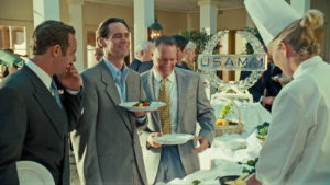 a screen grab of Jim Carrey in I Love You Phillip Morris with an ice sculpture by ice dragon ice sculptures