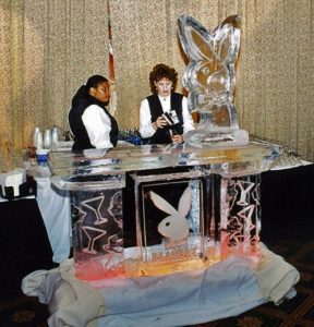 a Playboy ice bar and luge at Harrah's Casino in New Orleans