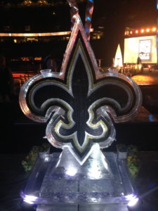 New Orleans saints fleur de lis ice luge
