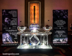 Les Miles LSU retirement ice bar