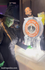 a wicked witch gets a shot from a Tito's Vodka ice luge at the Hard Rock Hotel and Casino in Biloxi, MS